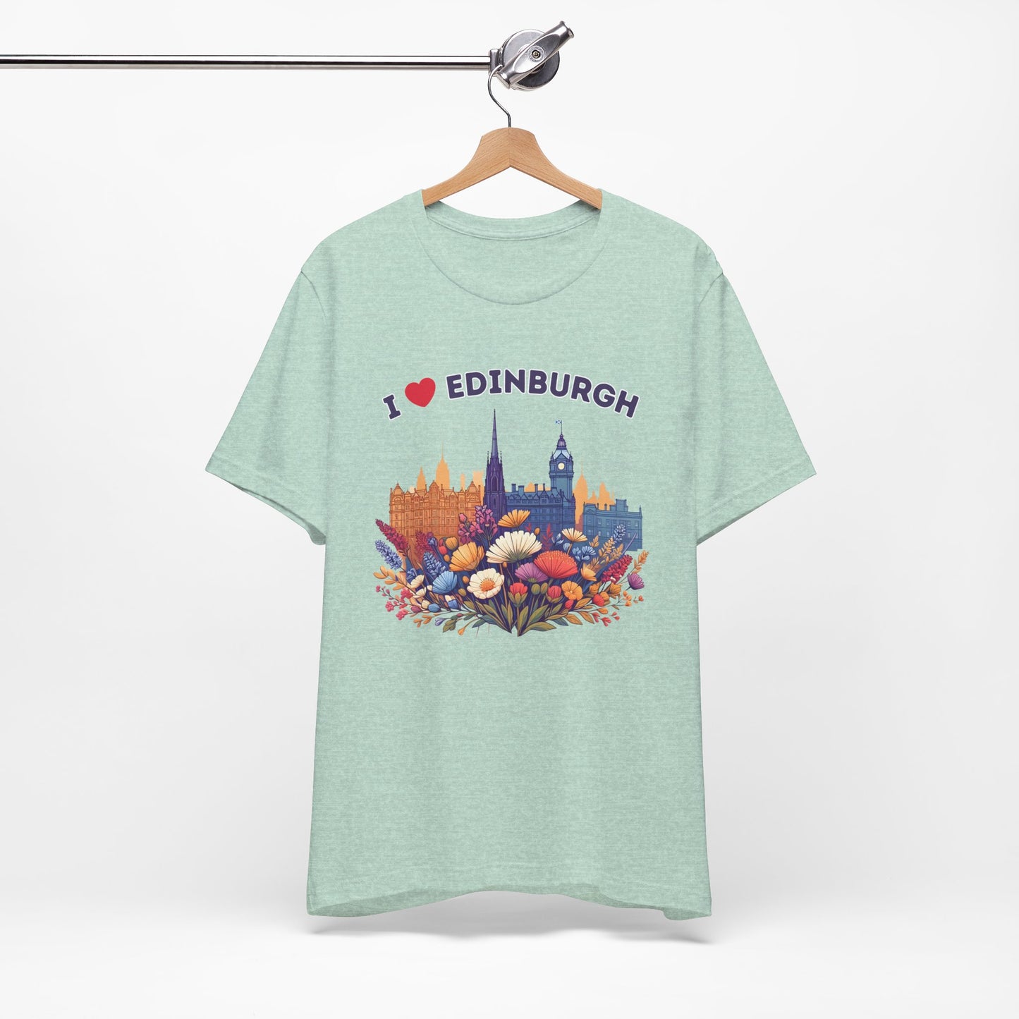 I Heart Edinburgh Scotland Skyline Unisex T-Shirt