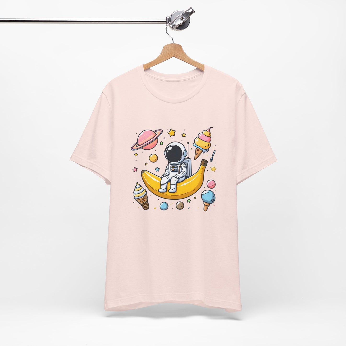 Astronaut in Banana Split Space Unisex T-Shirt