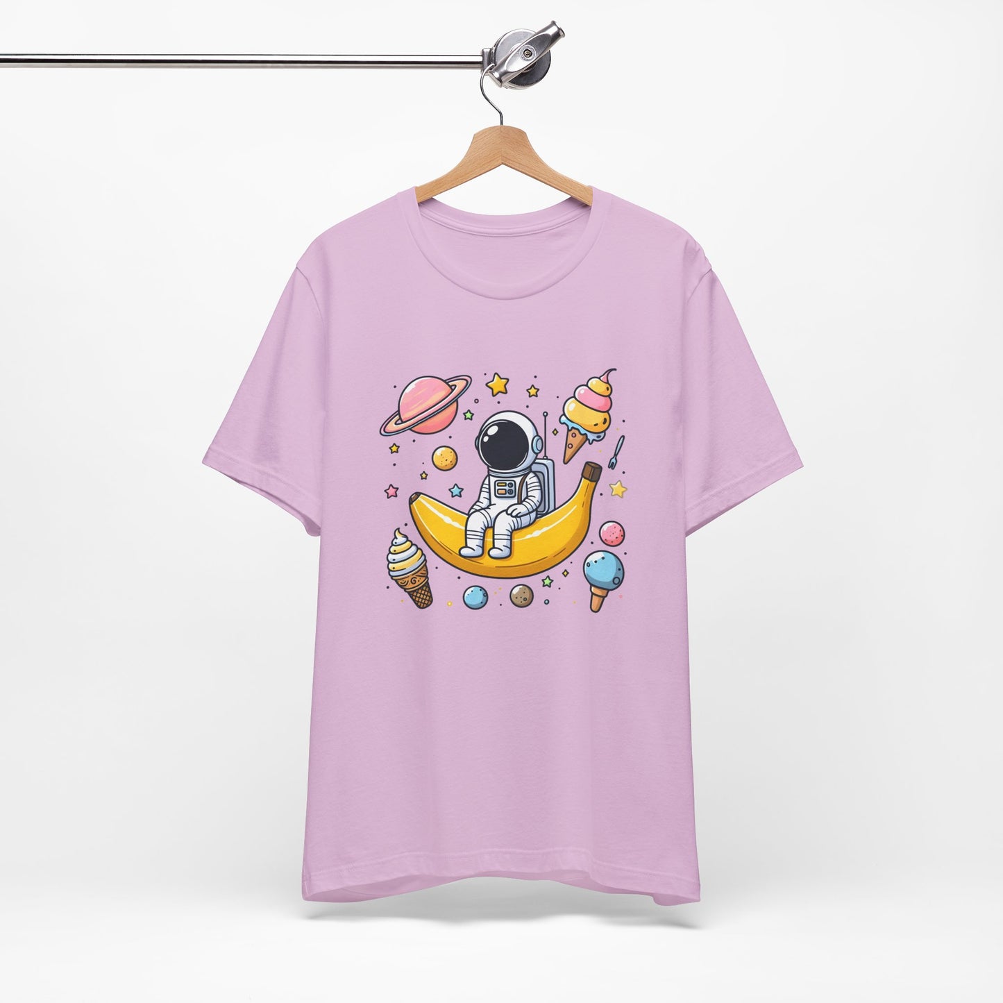Astronaut in Banana Split Space Unisex T-Shirt