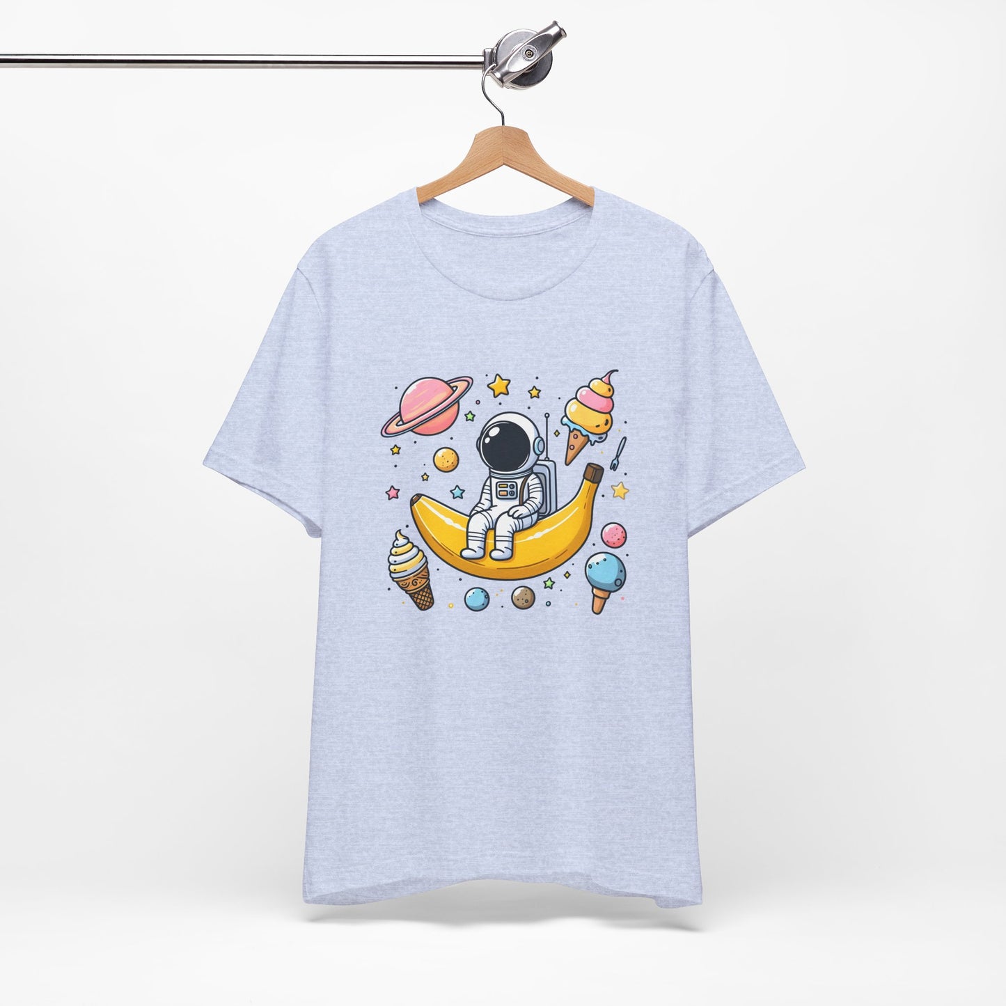 Astronaut in Banana Split Space Unisex T-Shirt
