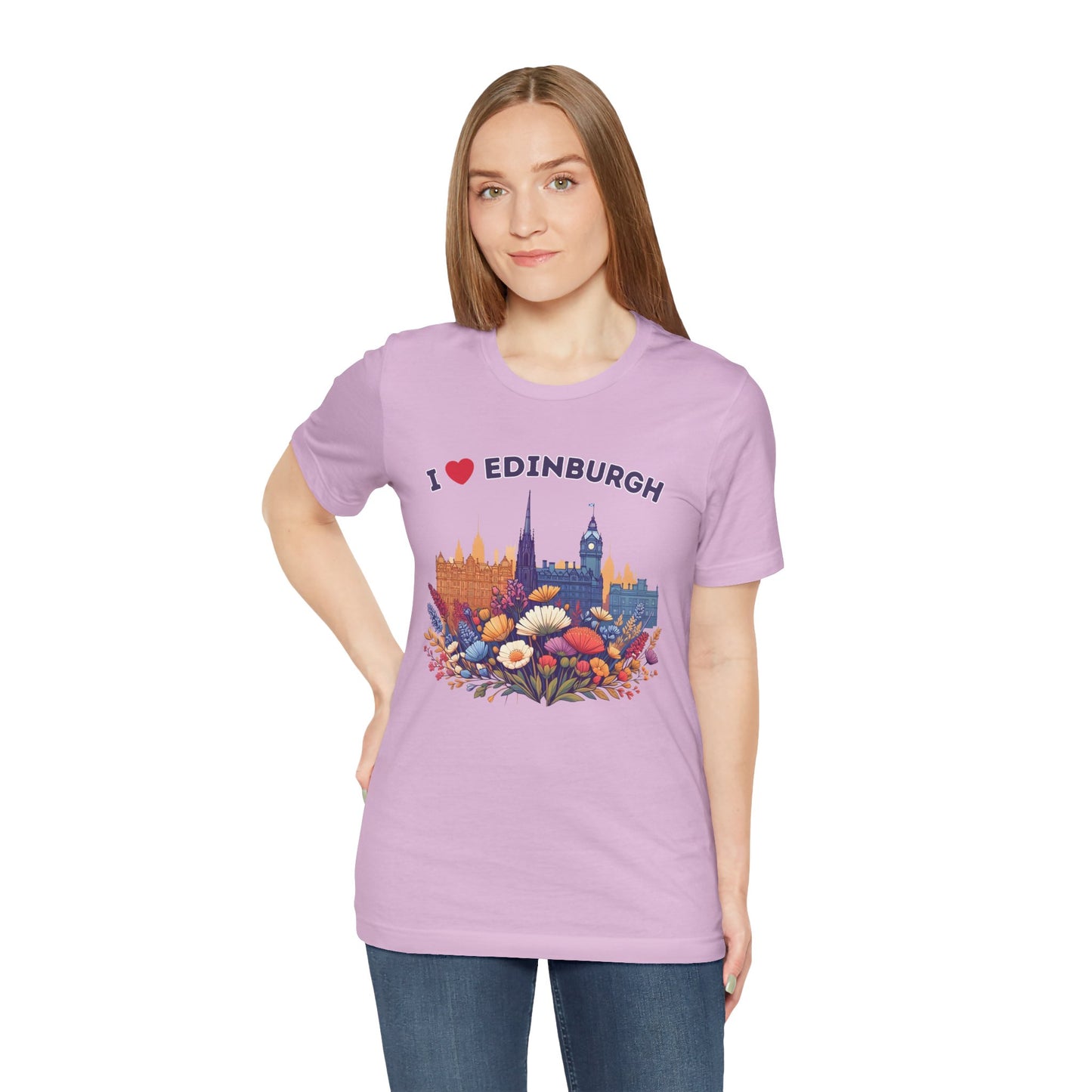 I Heart Edinburgh Scotland Skyline Unisex T-Shirt