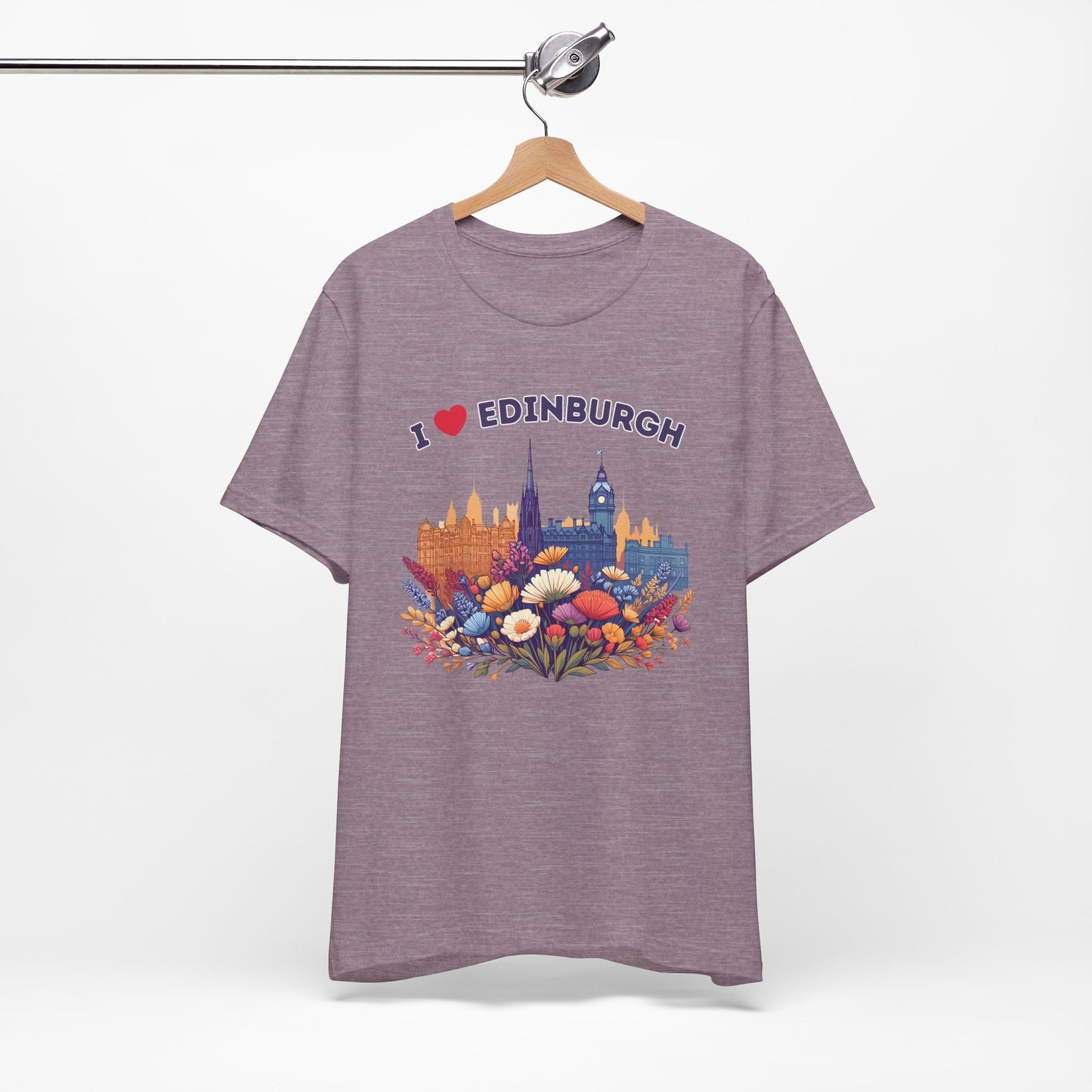I Heart Edinburgh Scotland Skyline Unisex T-Shirt