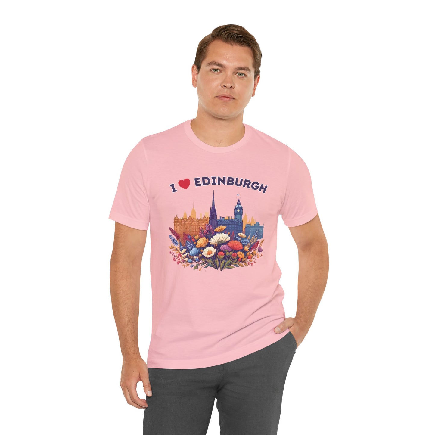 I Heart Edinburgh Scotland Skyline Unisex T-Shirt