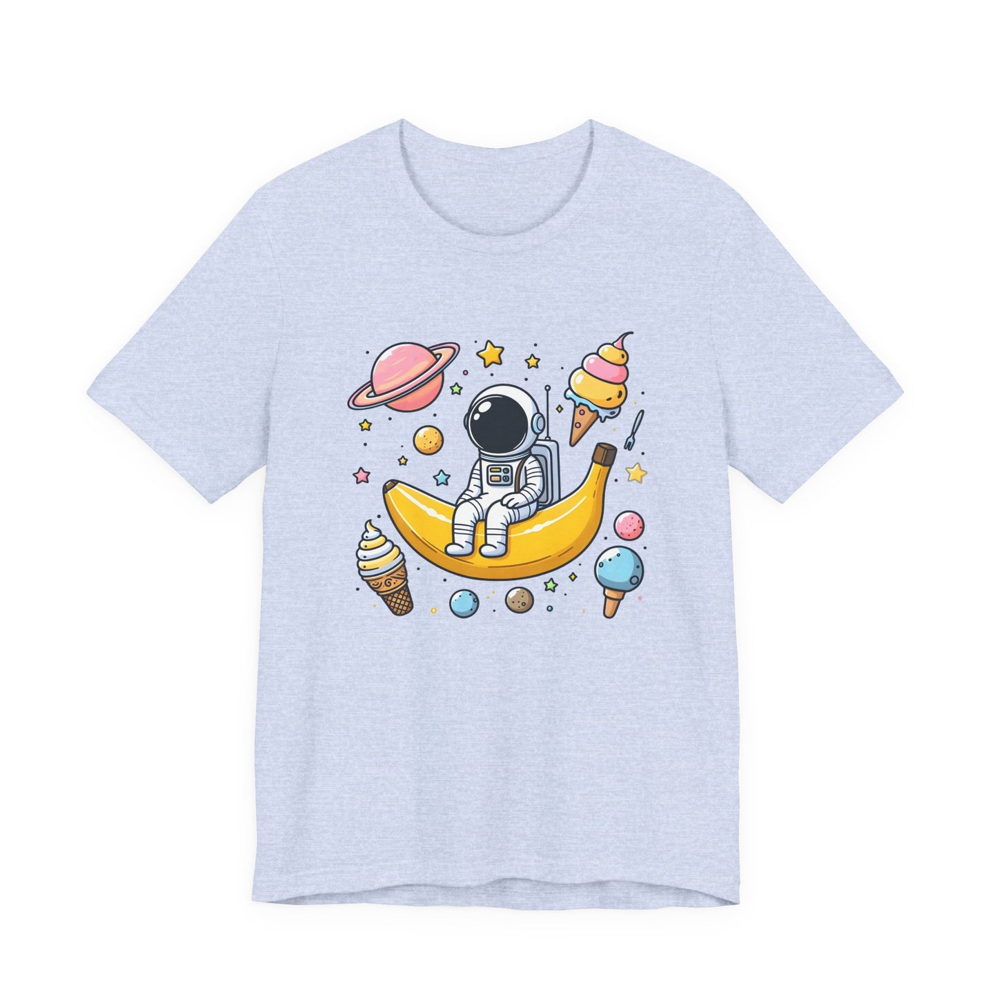 Astronaut in Banana Split Space Unisex T-Shirt