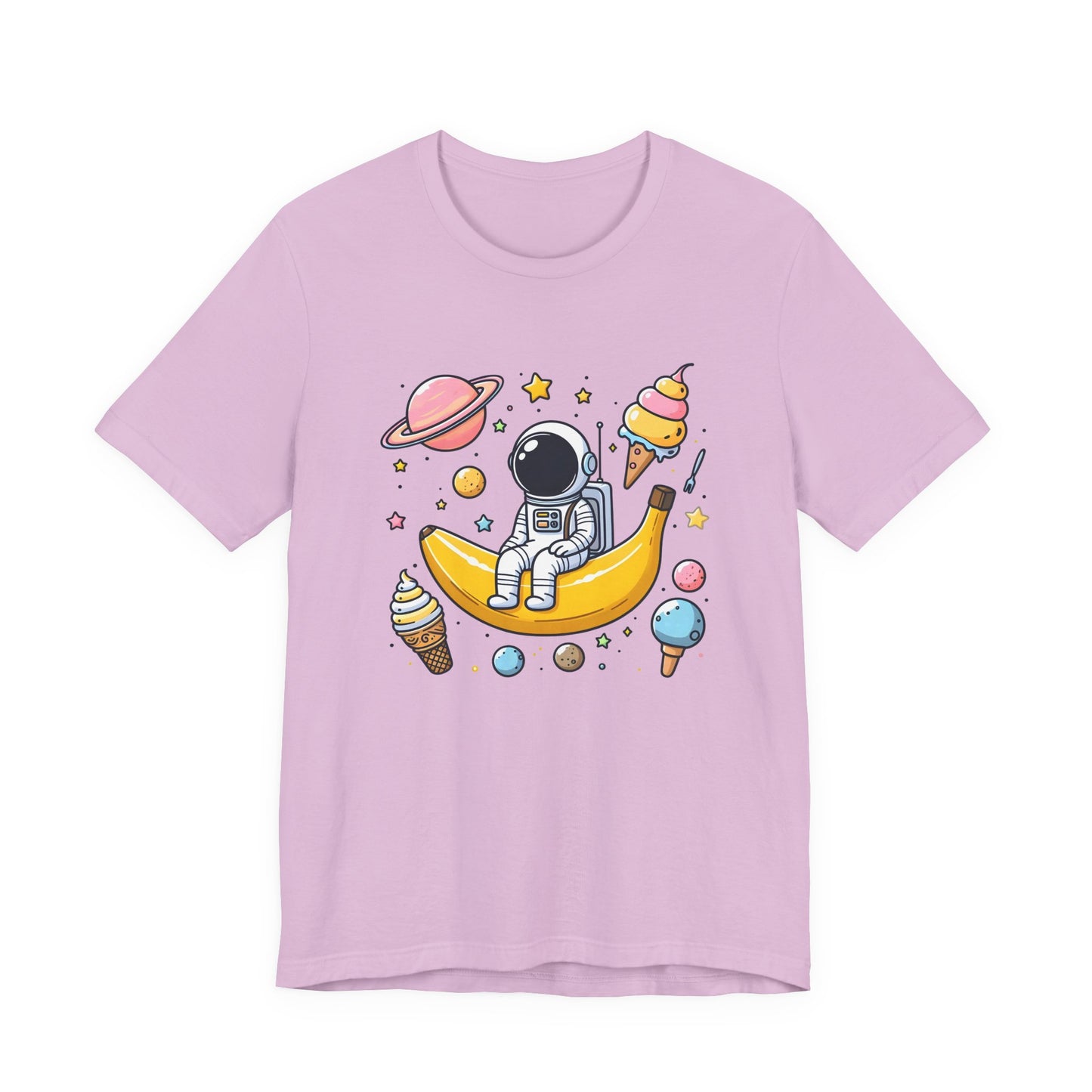 Astronaut in Banana Split Space Unisex T-Shirt