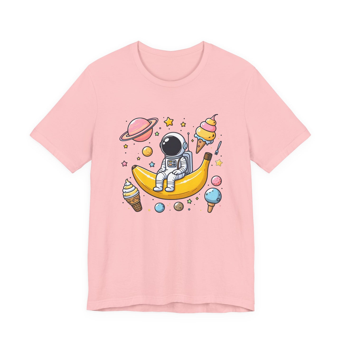 Astronaut in Banana Split Space Unisex T-Shirt