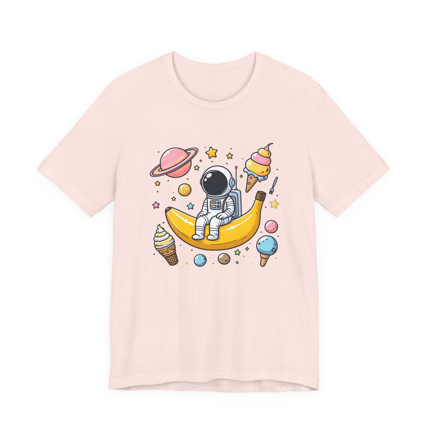 Astronaut in Banana Split Space Unisex T-Shirt