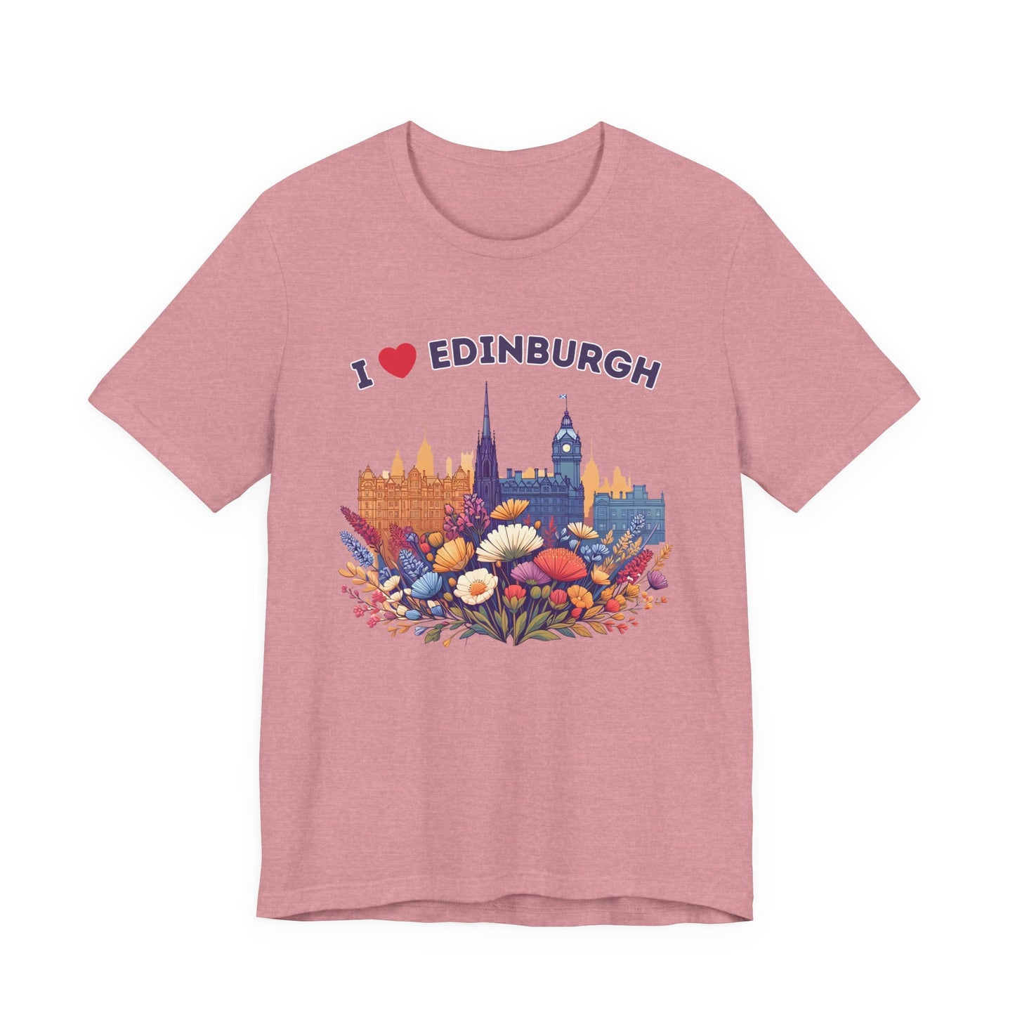 I Heart Edinburgh Scotland Skyline Unisex T-Shirt