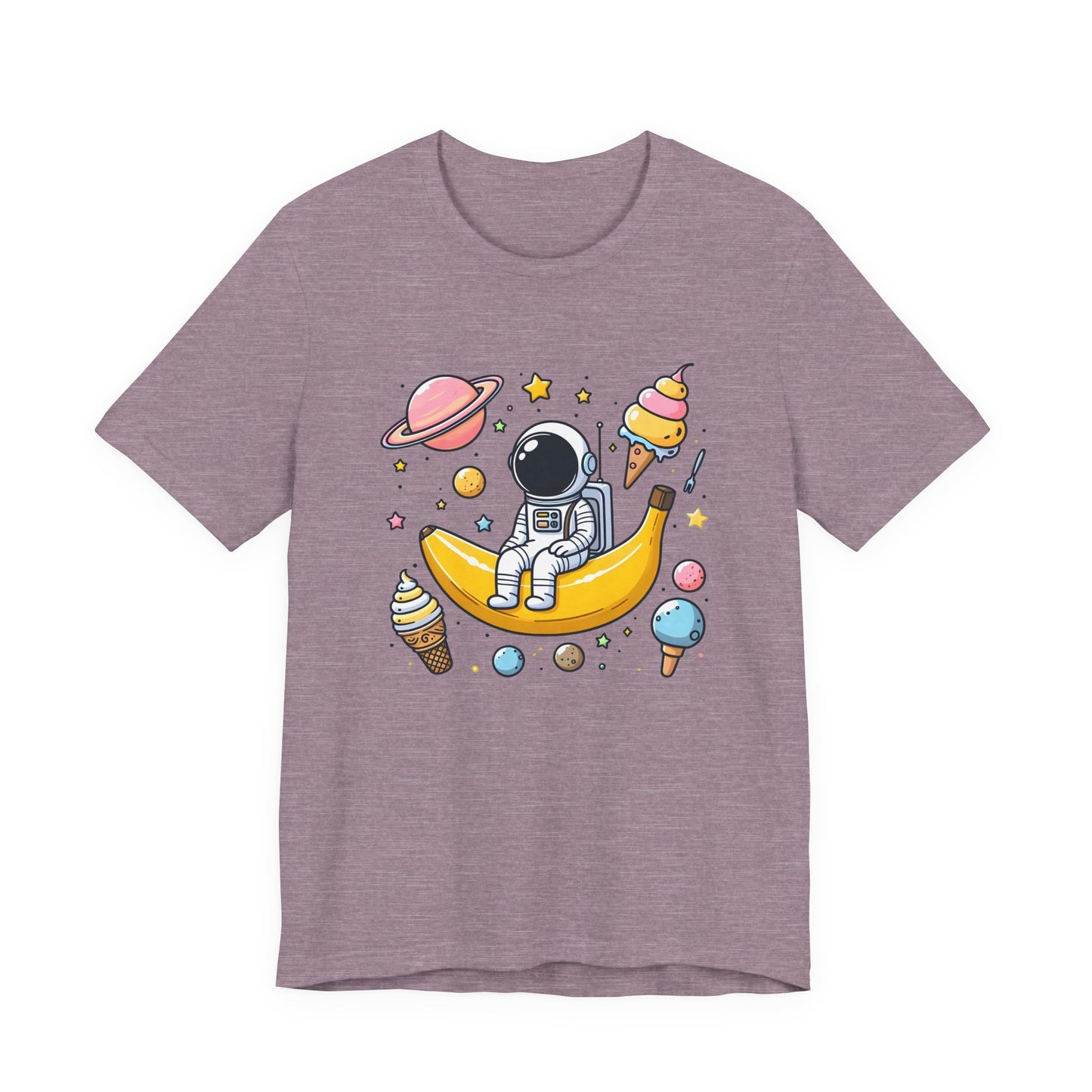 Astronaut in Banana Split Space Unisex T-Shirt