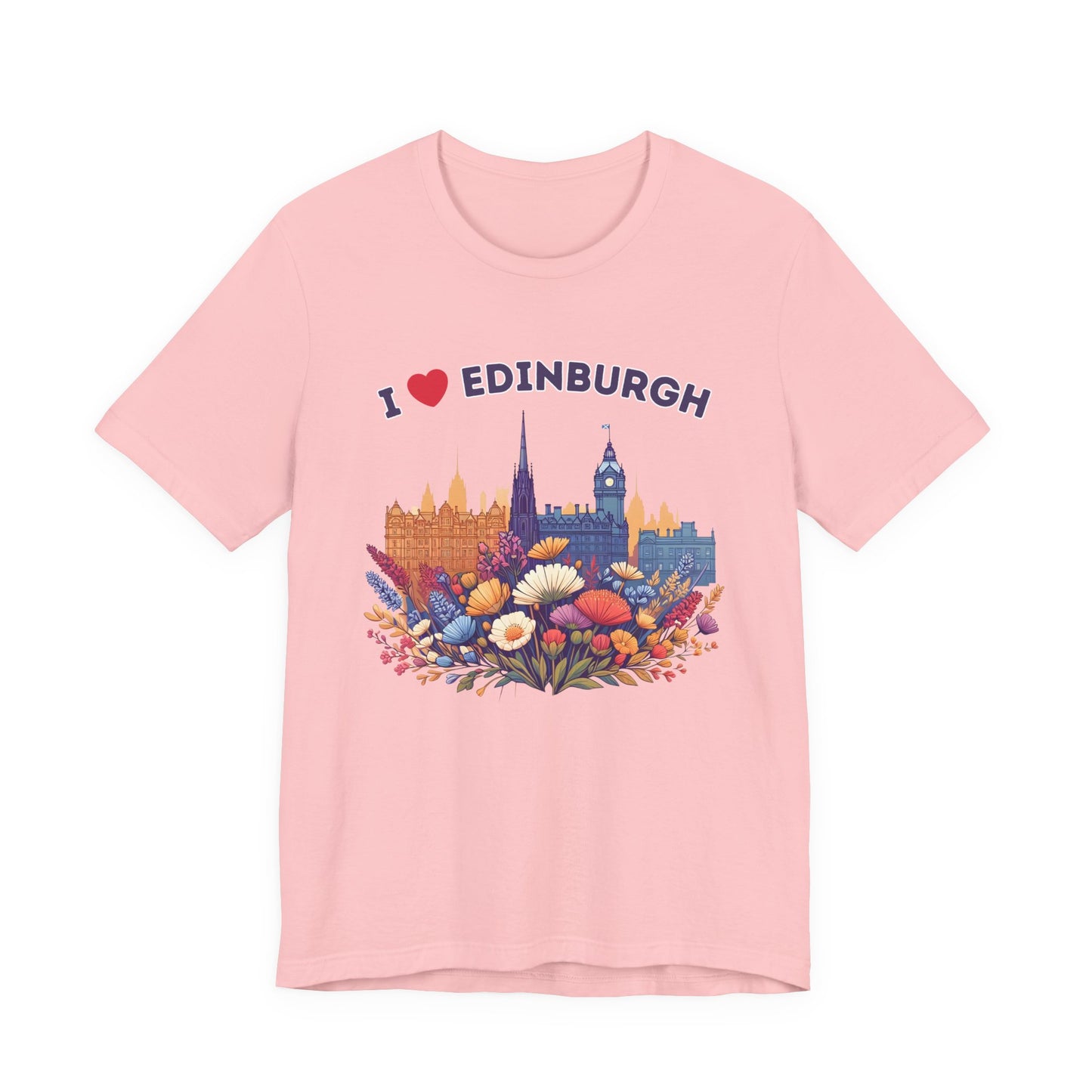 I Heart Edinburgh Scotland Skyline Unisex T-Shirt