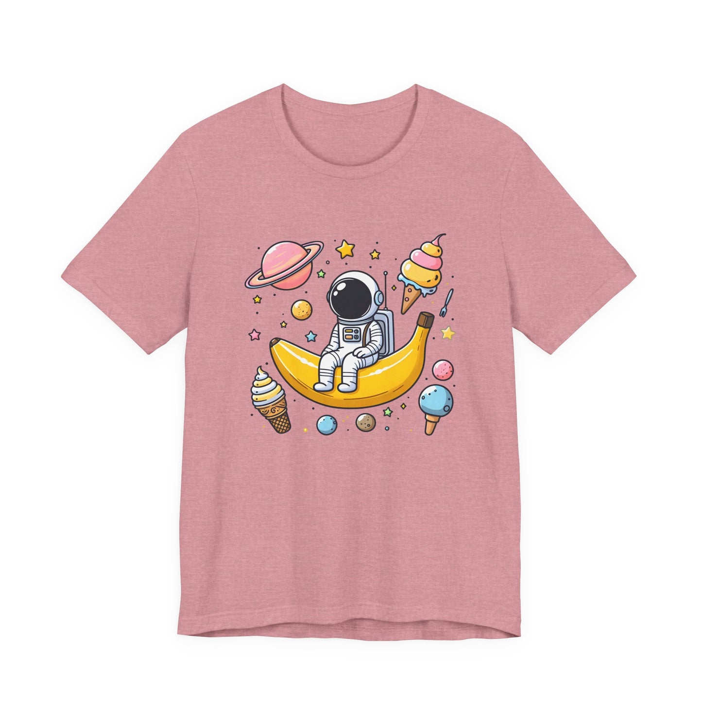 Astronaut in Banana Split Space Unisex T-Shirt