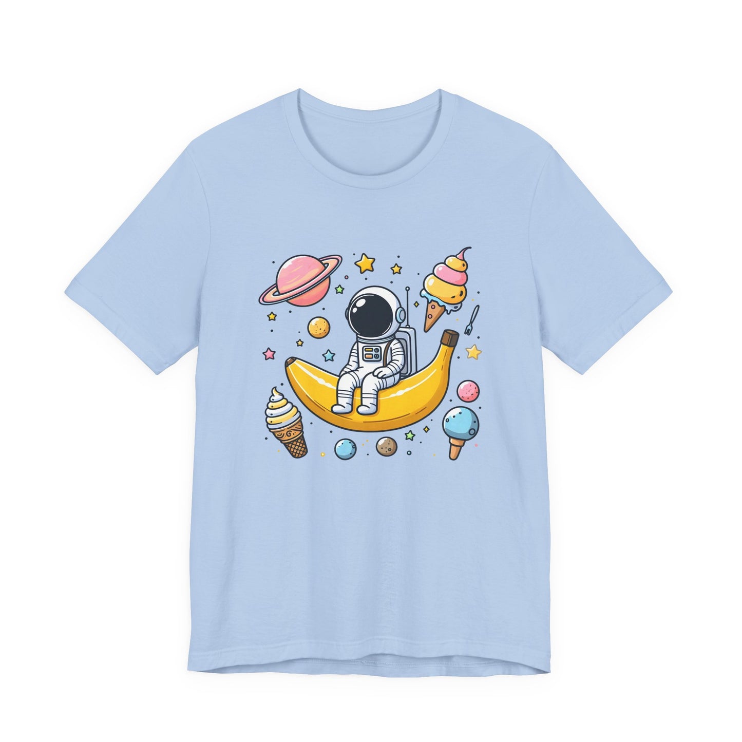 Astronaut in Banana Split Space Unisex T-Shirt