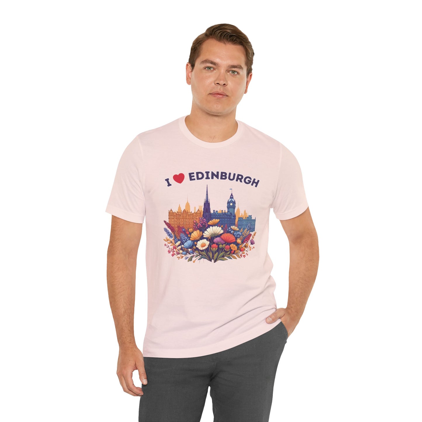 I Heart Edinburgh Scotland Skyline Unisex T-Shirt