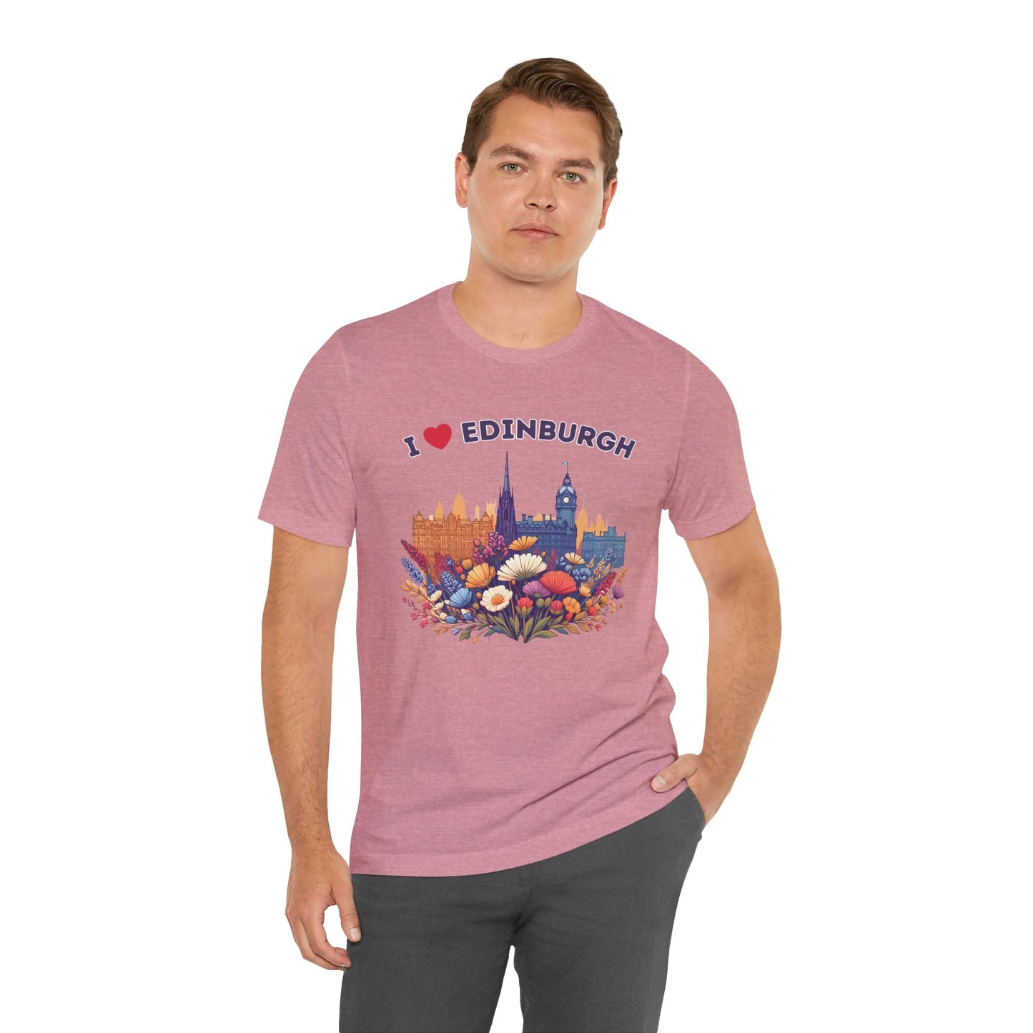 I Heart Edinburgh Scotland Skyline Unisex T-Shirt
