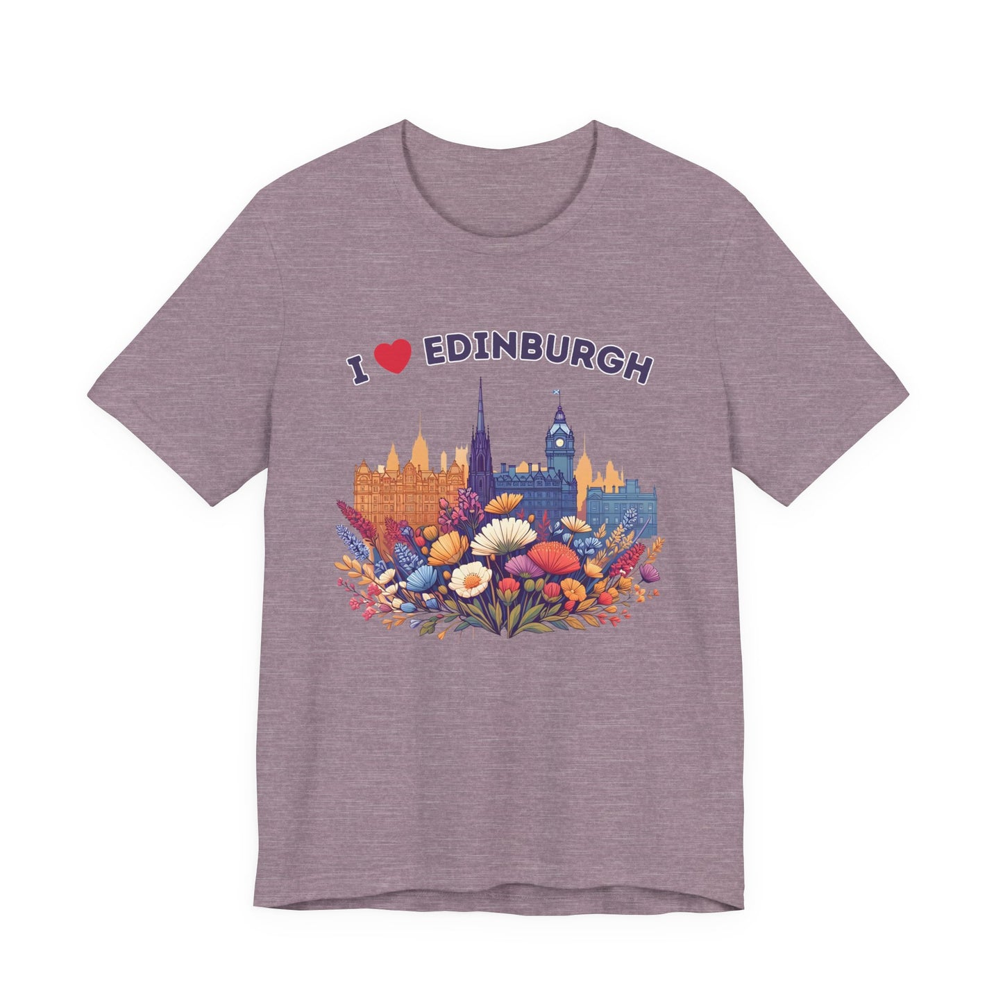 I Heart Edinburgh Scotland Skyline Unisex T-Shirt