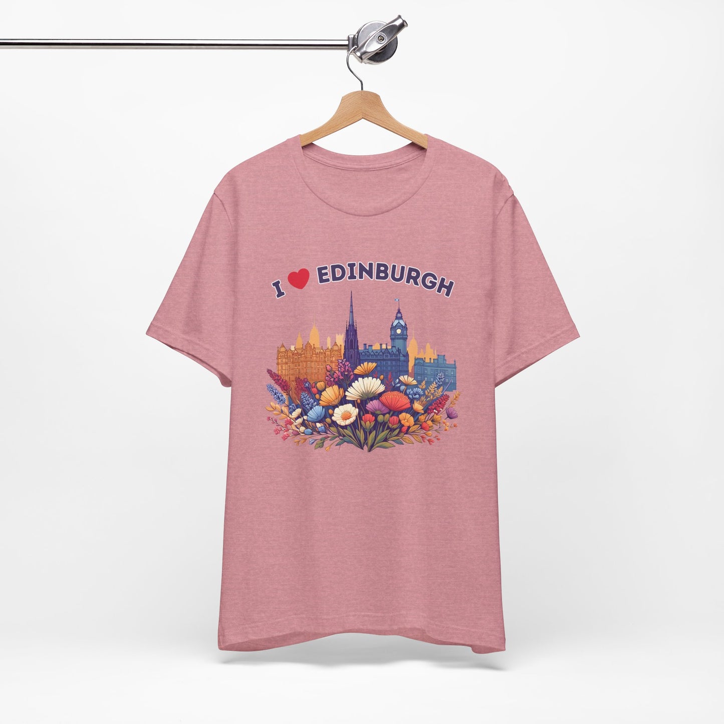 I Heart Edinburgh Scotland Skyline Unisex T-Shirt