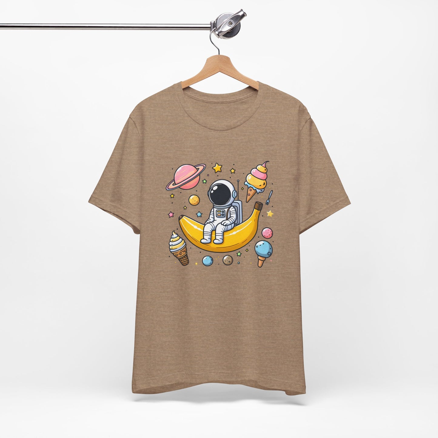 Astronaut in Banana Split Space Unisex T-Shirt