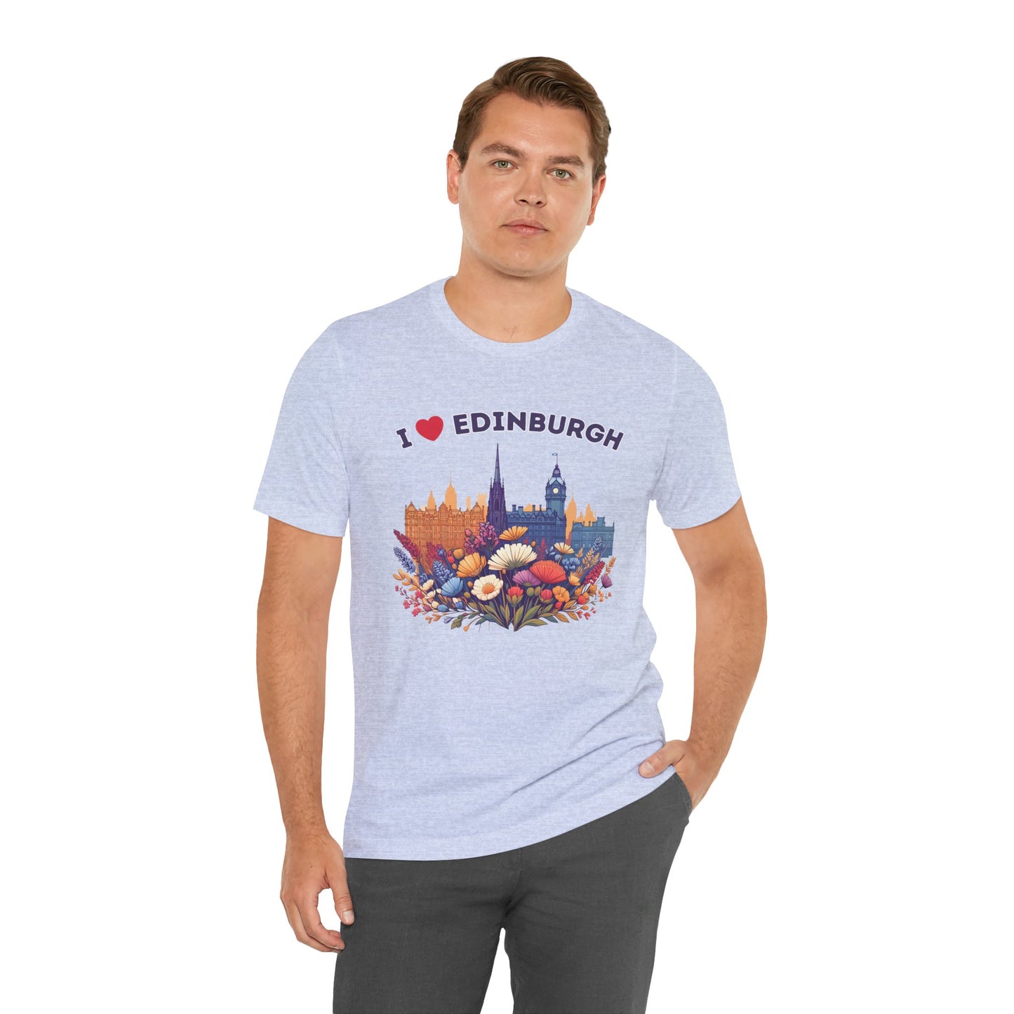 I Heart Edinburgh Scotland Skyline Unisex T-Shirt