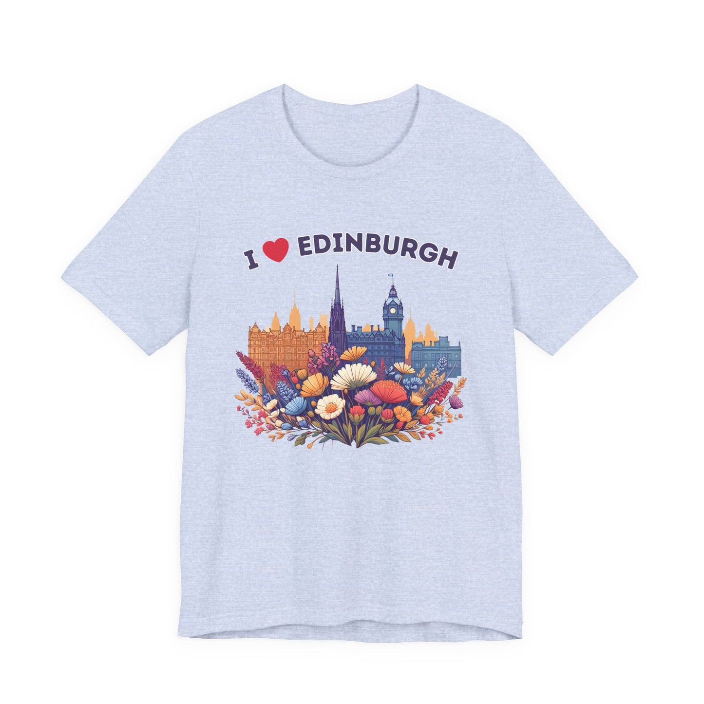I Heart Edinburgh Scotland Skyline Unisex T-Shirt