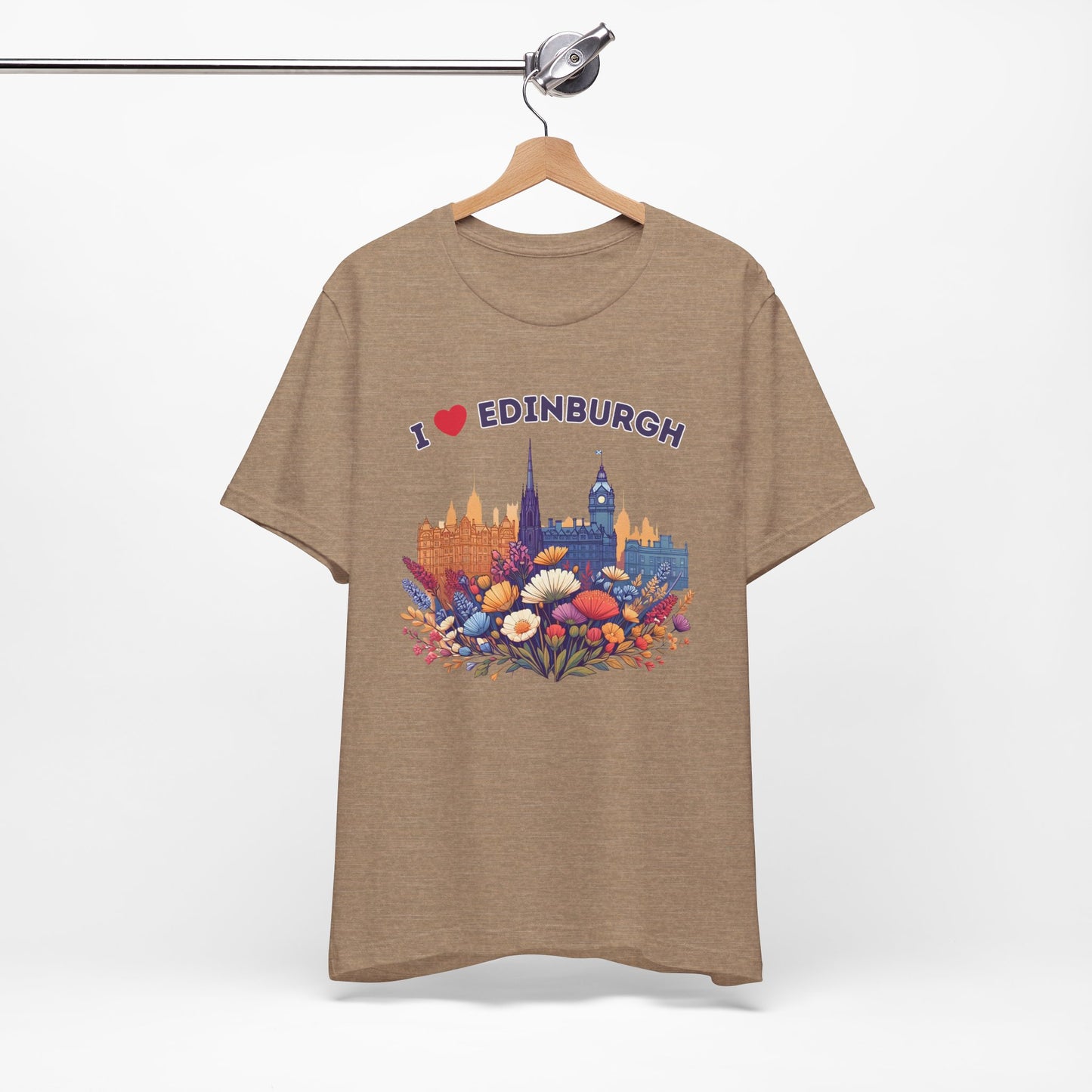 I Heart Edinburgh Scotland Skyline Unisex T-Shirt