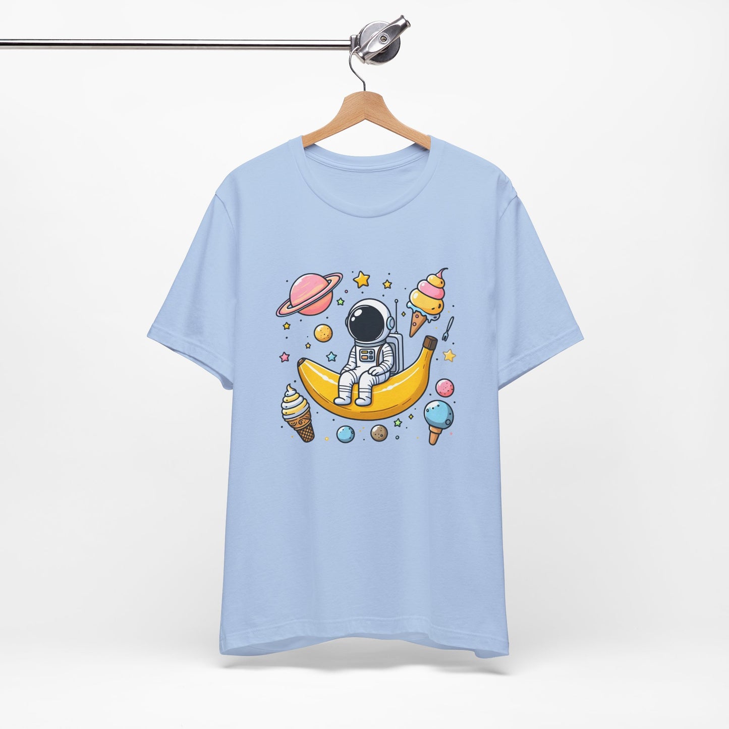 Astronaut in Banana Split Space Unisex T-Shirt
