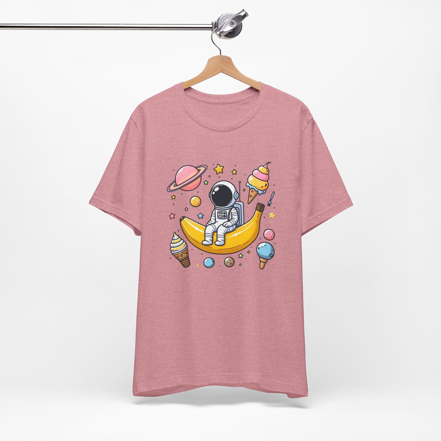 Astronaut in Banana Split Space Unisex T-Shirt