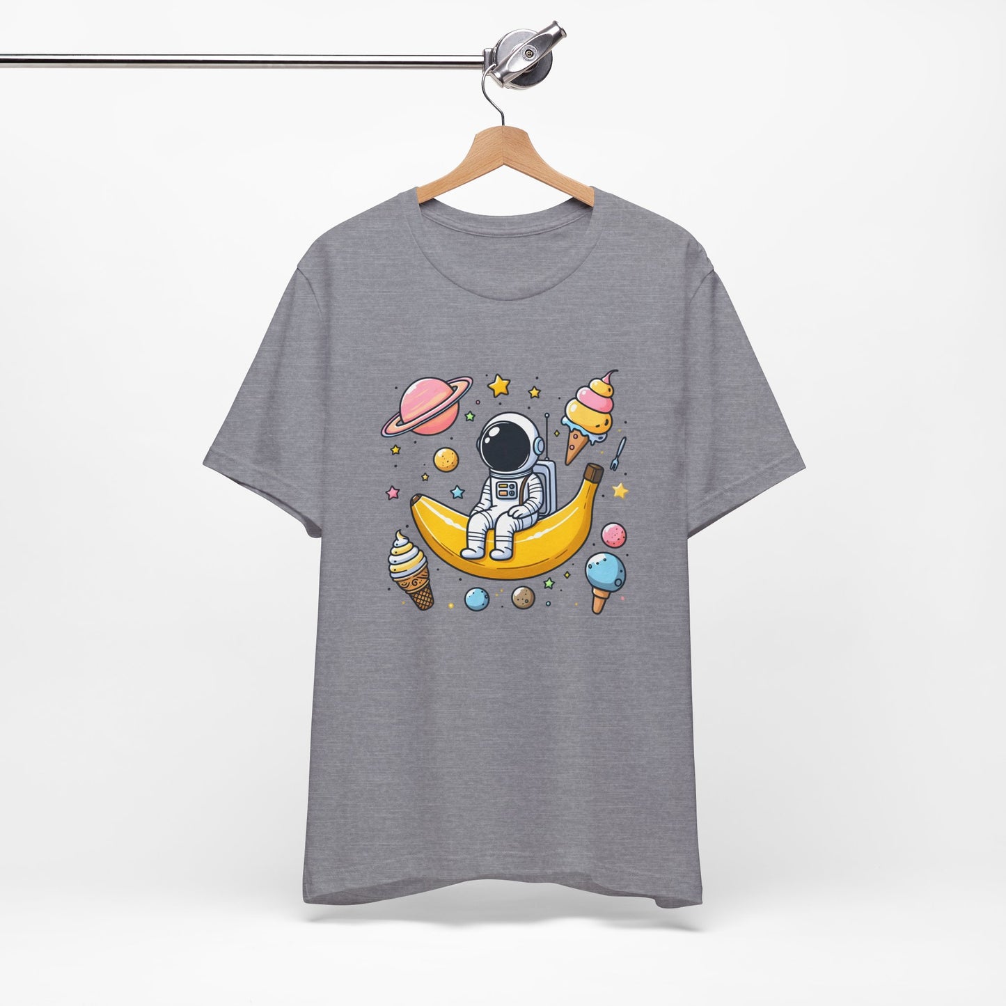 Astronaut in Banana Split Space Unisex T-Shirt