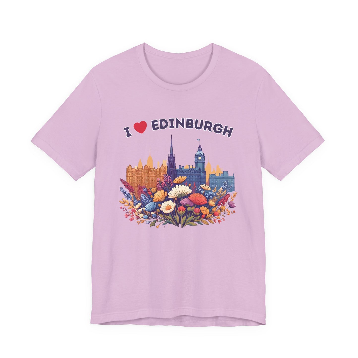I Heart Edinburgh Scotland Skyline Unisex T-Shirt