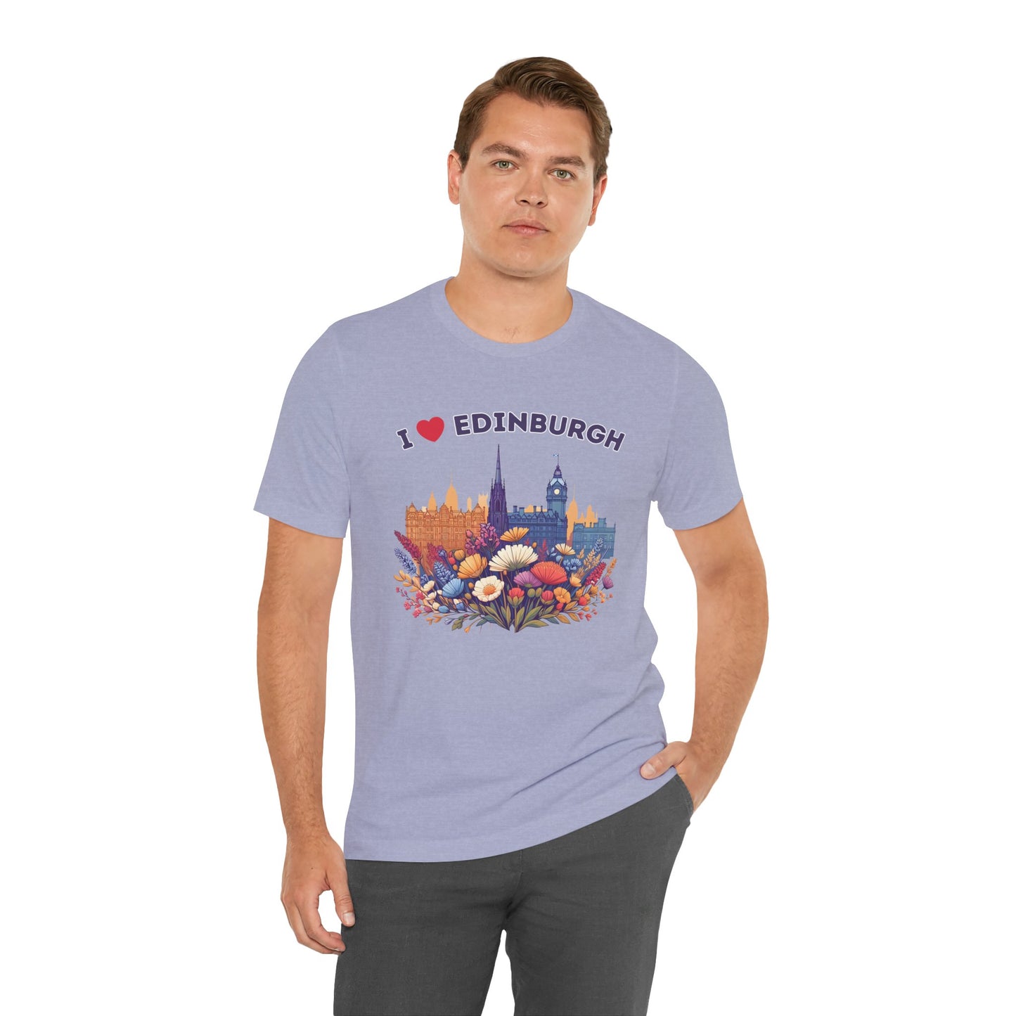 I Heart Edinburgh Scotland Skyline Unisex T-Shirt