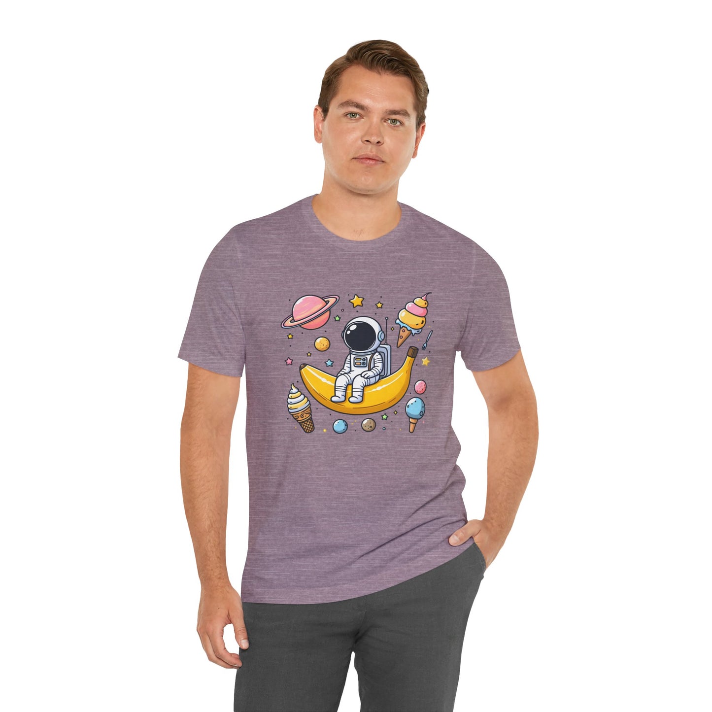 Astronaut in Banana Split Space Unisex T-Shirt