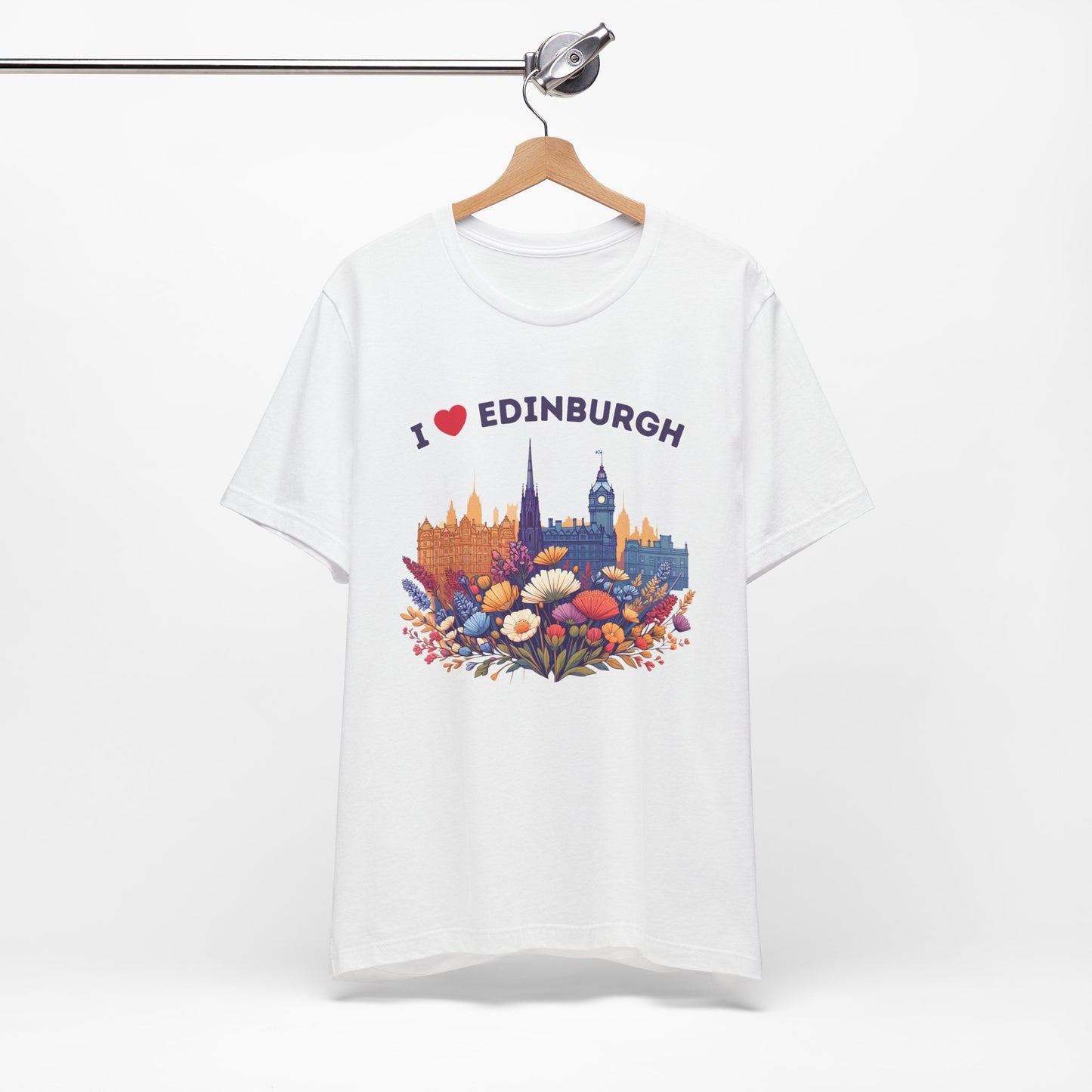 I Heart Edinburgh Scotland Skyline Unisex T-Shirt
