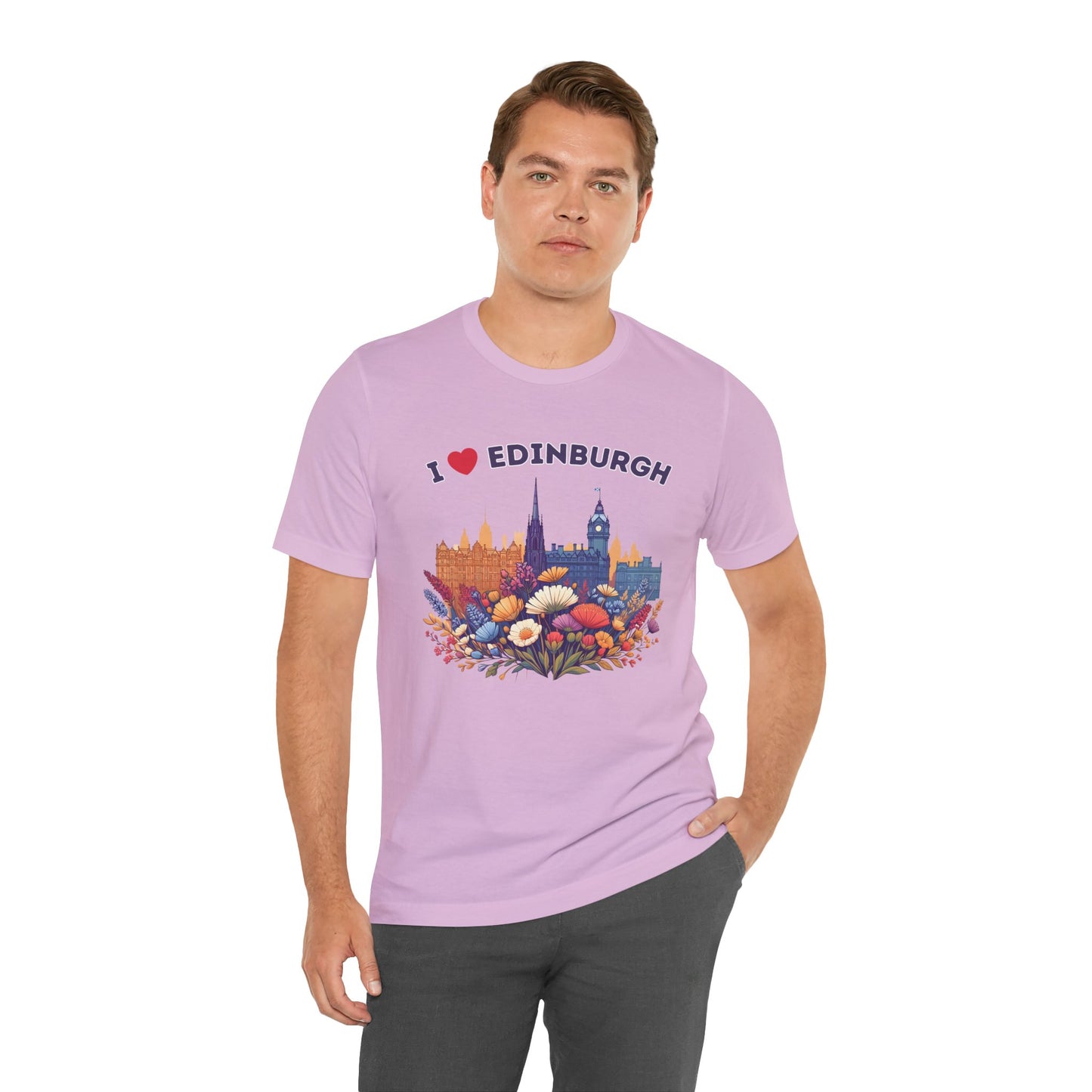 I Heart Edinburgh Scotland Skyline Unisex T-Shirt