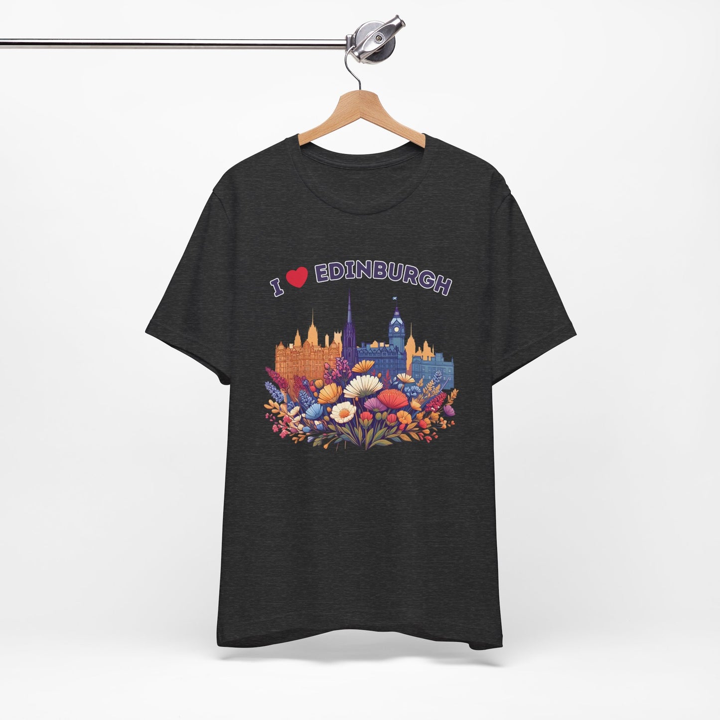 I Heart Edinburgh Scotland Skyline Unisex T-Shirt