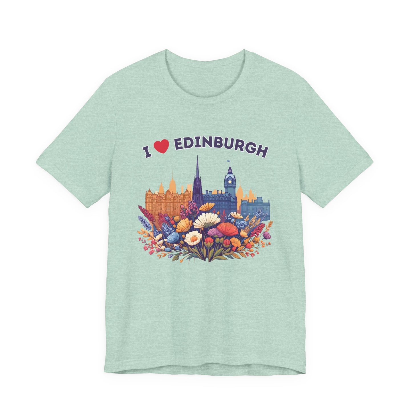 I Heart Edinburgh Scotland Skyline Unisex T-Shirt