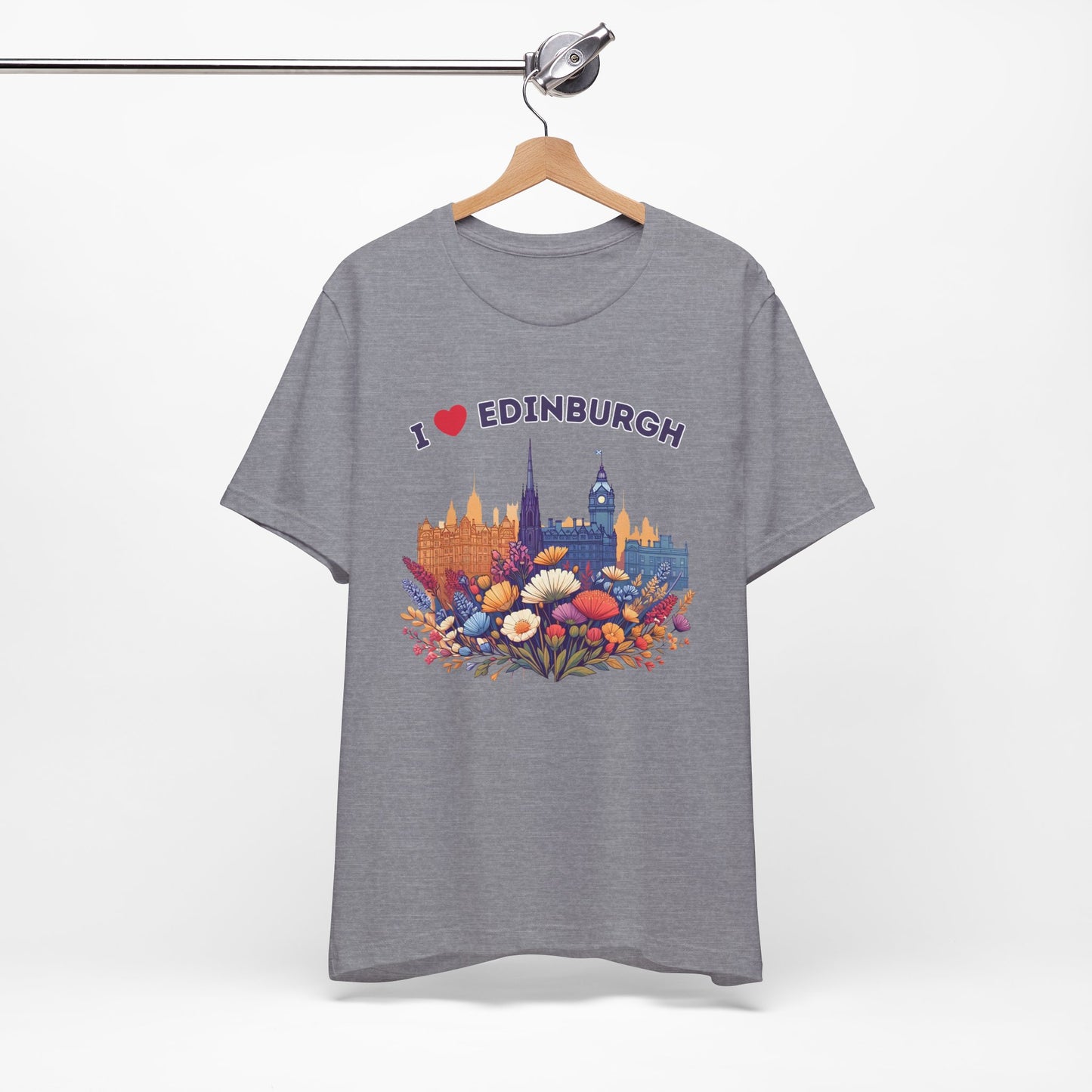I Heart Edinburgh Scotland Skyline Unisex T-Shirt