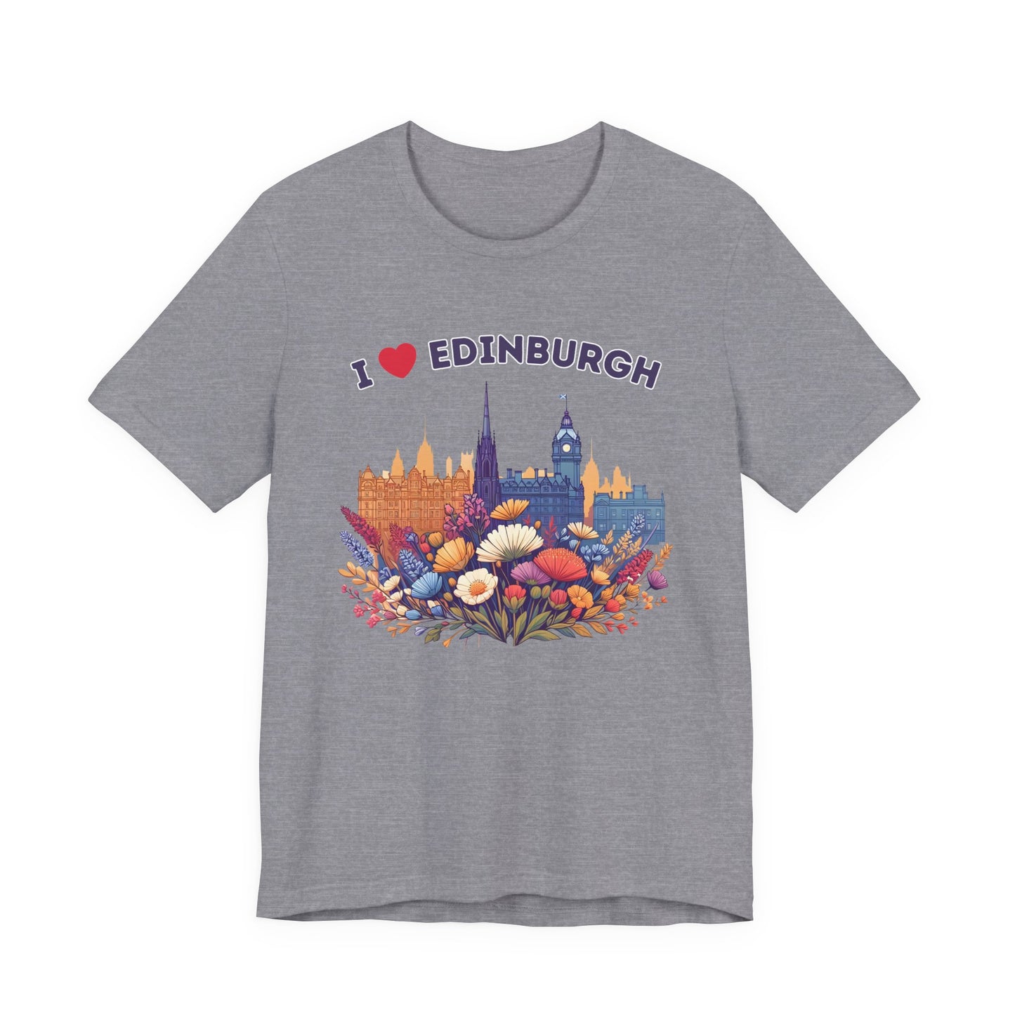 I Heart Edinburgh Scotland Skyline Unisex T-Shirt
