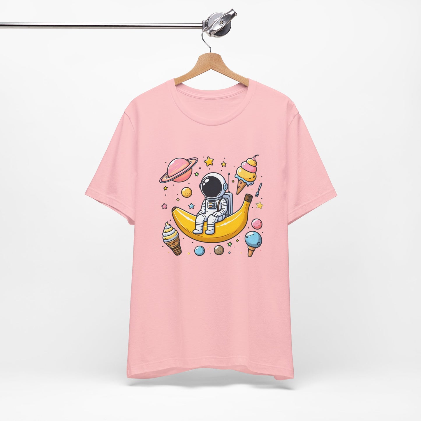 Astronaut in Banana Split Space Unisex T-Shirt