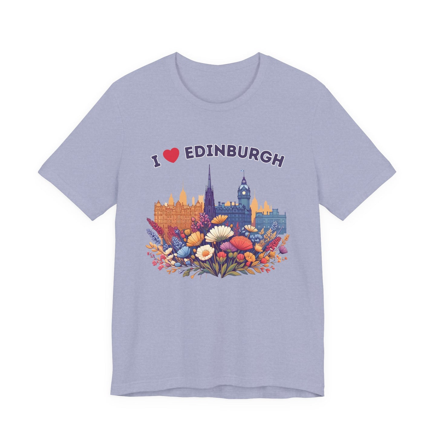 I Heart Edinburgh Scotland Skyline Unisex T-Shirt