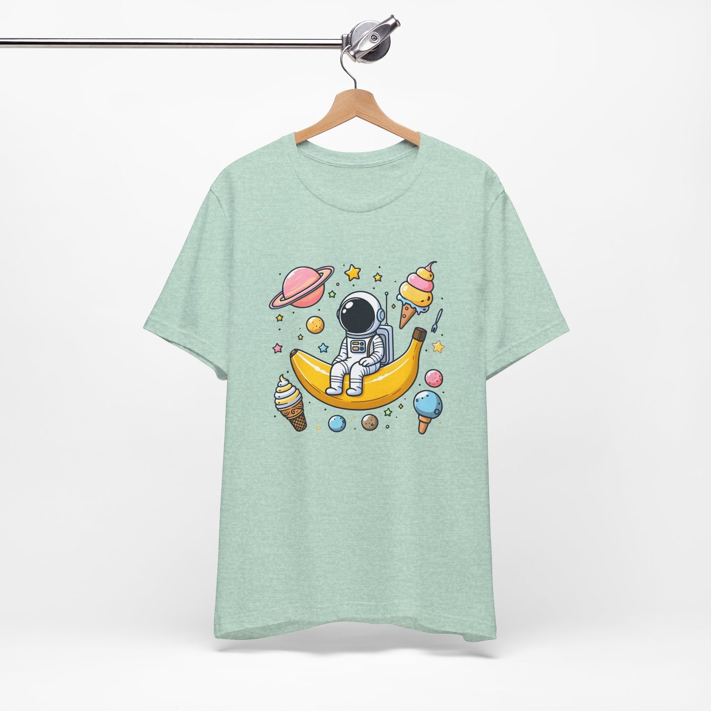 Astronaut in Banana Split Space Unisex T-Shirt