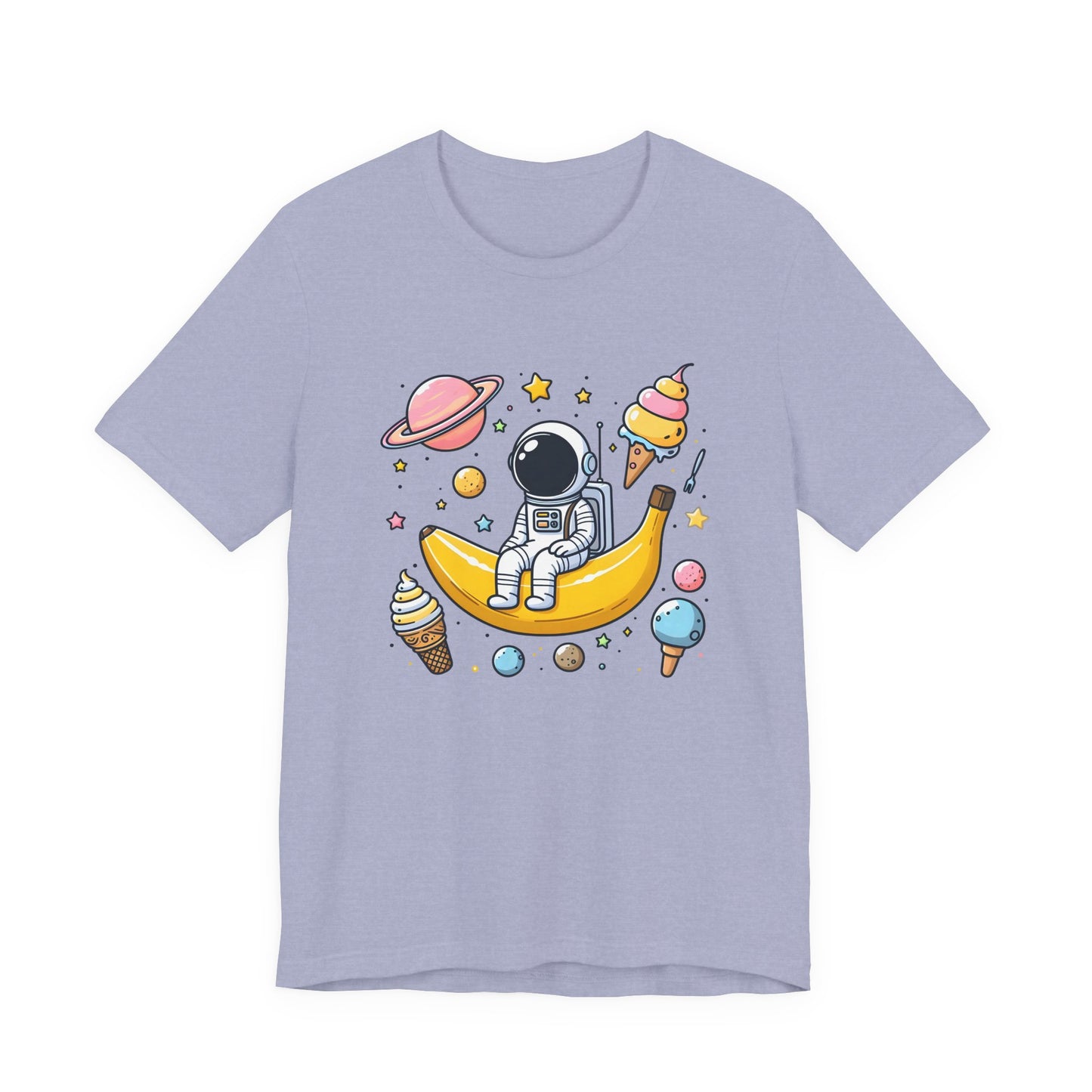 Astronaut in Banana Split Space Unisex T-Shirt