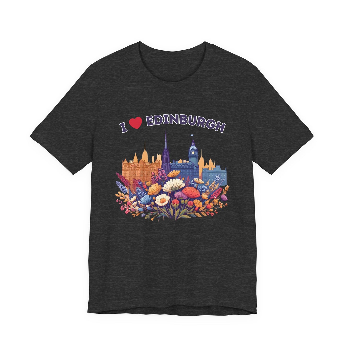 I Heart Edinburgh Scotland Skyline Unisex T-Shirt
