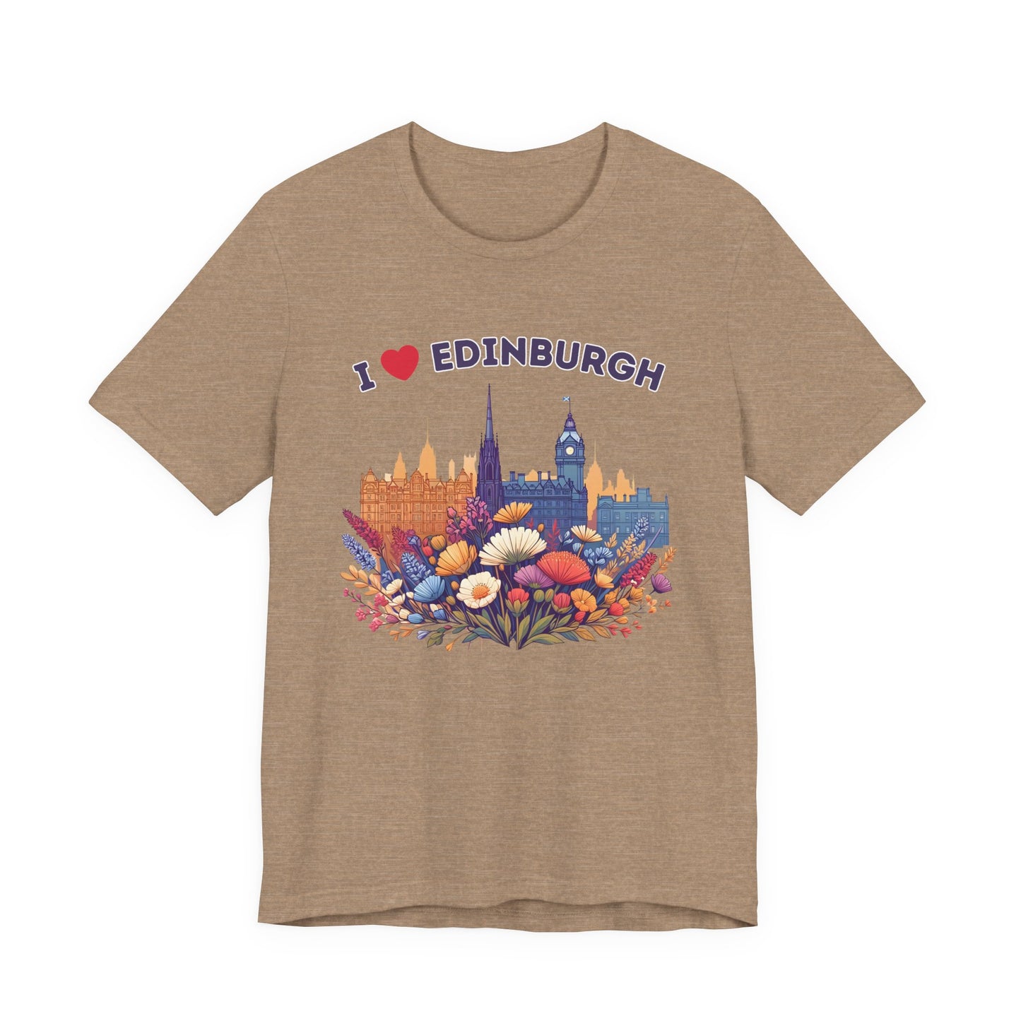 I Heart Edinburgh Scotland Skyline Unisex T-Shirt