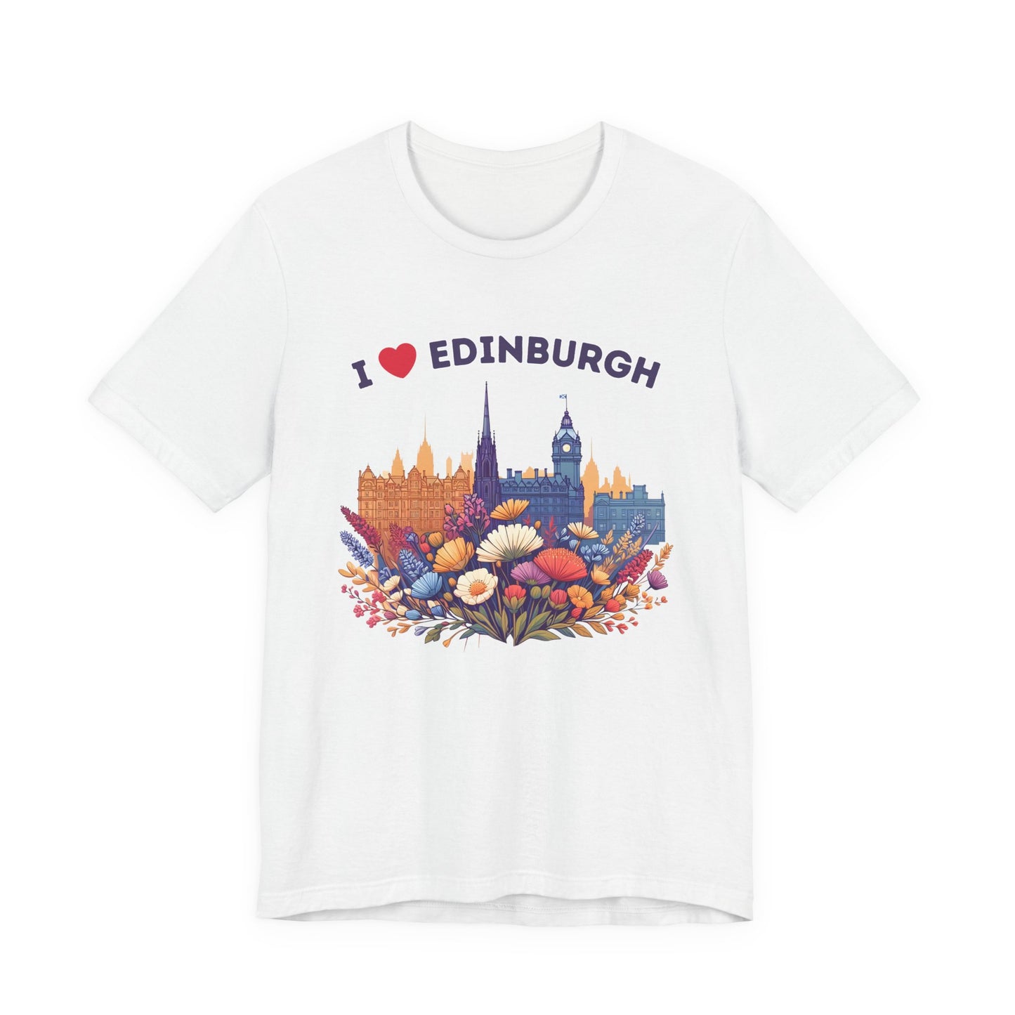 I Heart Edinburgh Scotland Skyline Unisex T-Shirt