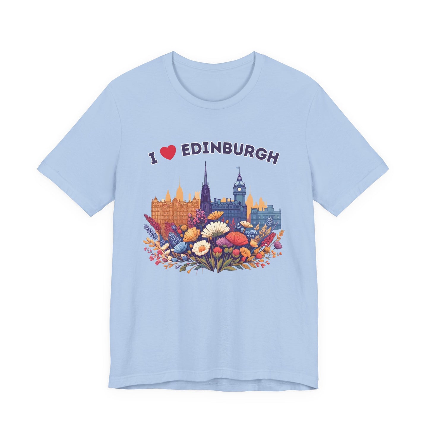 I Heart Edinburgh Scotland Skyline Unisex T-Shirt