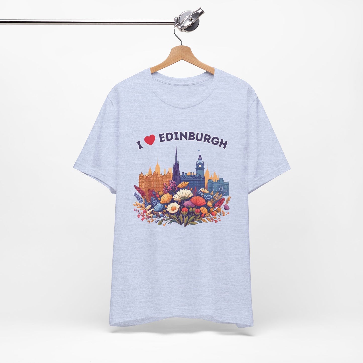 I Heart Edinburgh Scotland Skyline Unisex T-Shirt