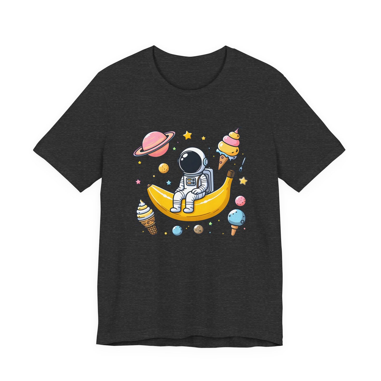 Astronaut in Banana Split Space Unisex T-Shirt