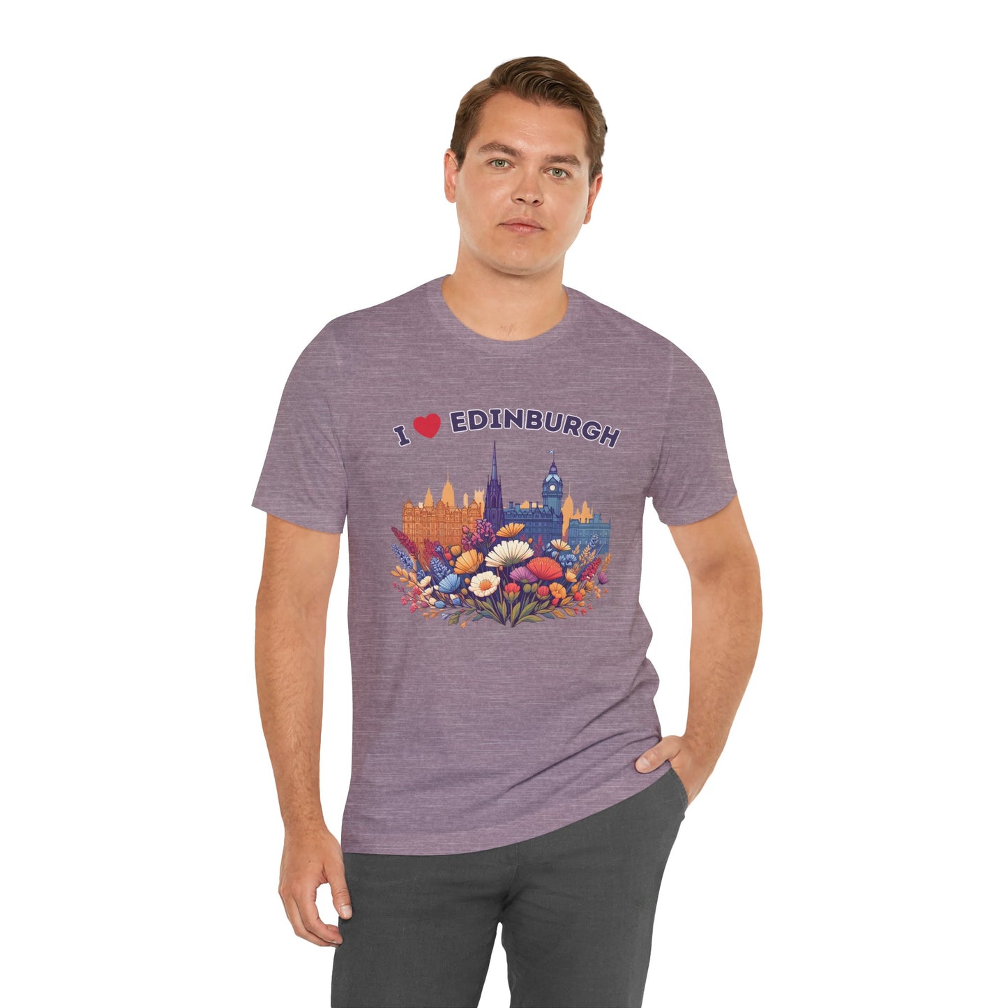 I Heart Edinburgh Scotland Skyline Unisex T-Shirt