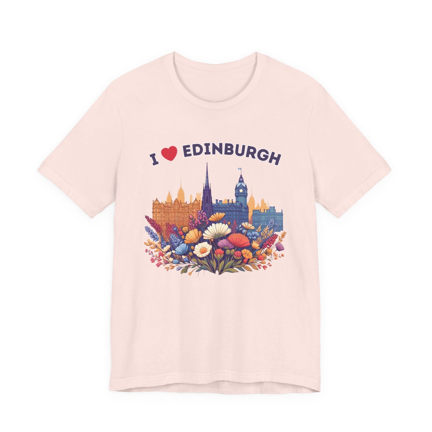 I Heart Edinburgh Scotland Skyline Unisex T-Shirt