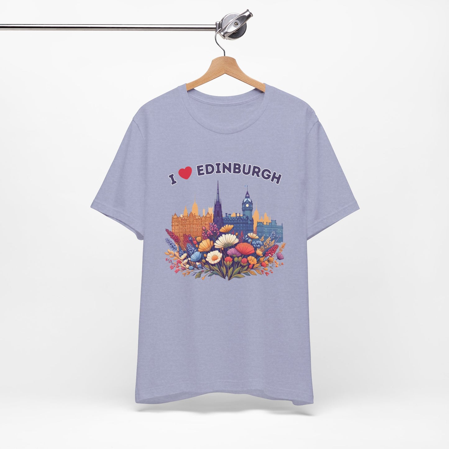I Heart Edinburgh Scotland Skyline Unisex T-Shirt